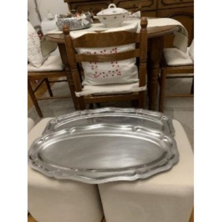 Ensemble plat inox lot de 2