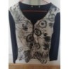 T-shirt ML Armand Thiery noir et blanc T4 