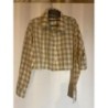 Chemise à carreaux vichy beige 