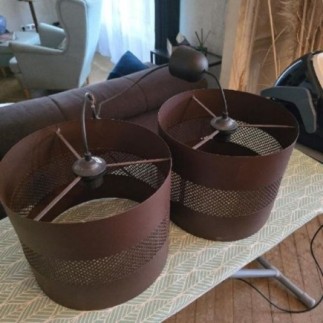 Paire luminaire suspension 