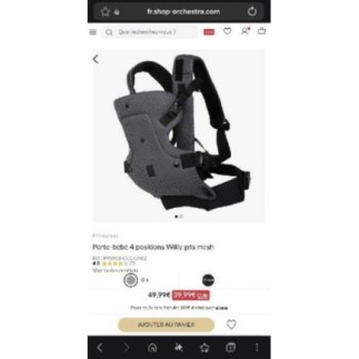 Porte bébé premaman 