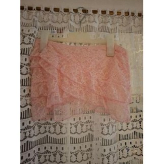 JUPE DENTELLE ROSE XXS