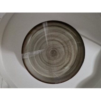 Lot de 2 assiettes grise