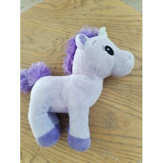 Peluche poney violet