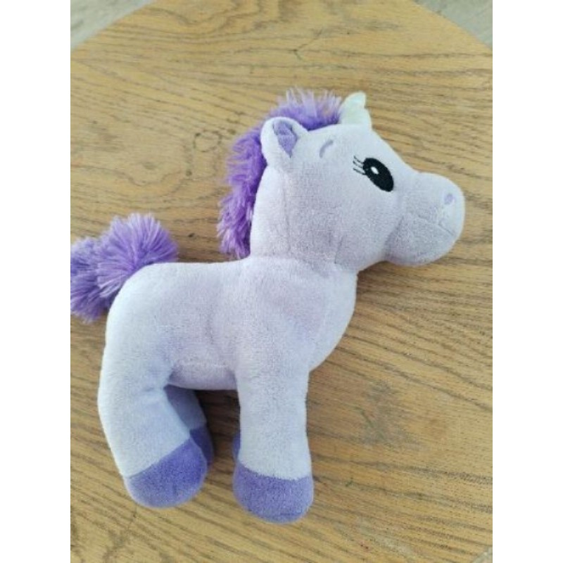 Peluche poney violet