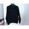 Pull bleu marine col montant ouvert ( boutons) Celio taille M