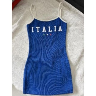 Robe moulante bleu T.XXS