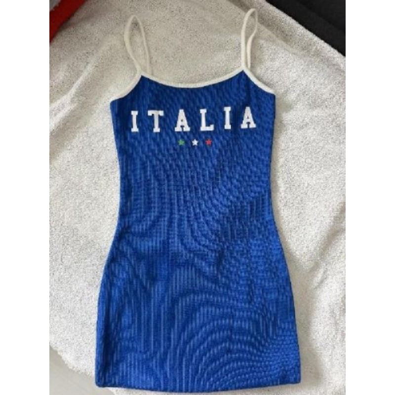 Robe moulante bleu T.XXS