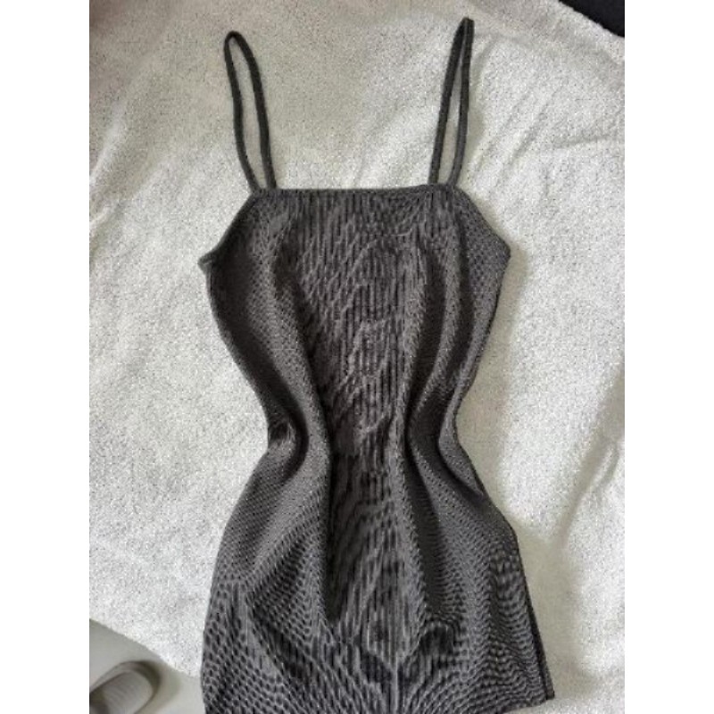 Robe moulante grise T.S