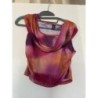 Haut sans manches rose violet orange Taille 38