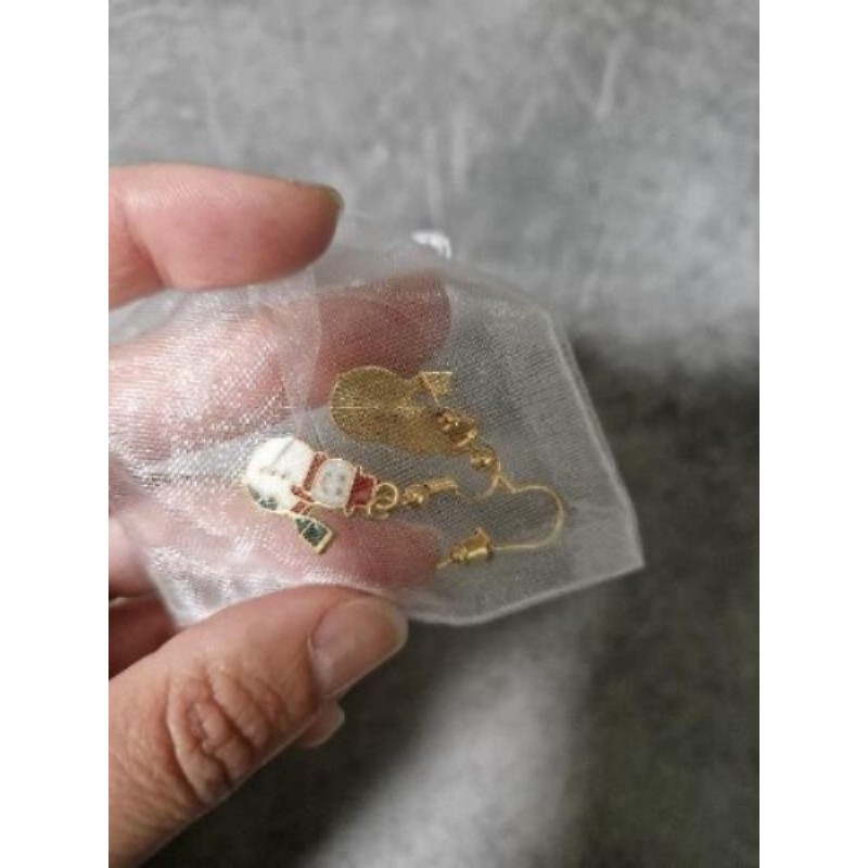 Lot de 2 boucles d'oreille noel neuves