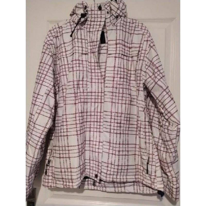 BLOUSON SKI Femme GO SPORT T44 Blanc / Bordeaux