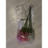 Lot fausses fleurs plastiques rose et blanche 