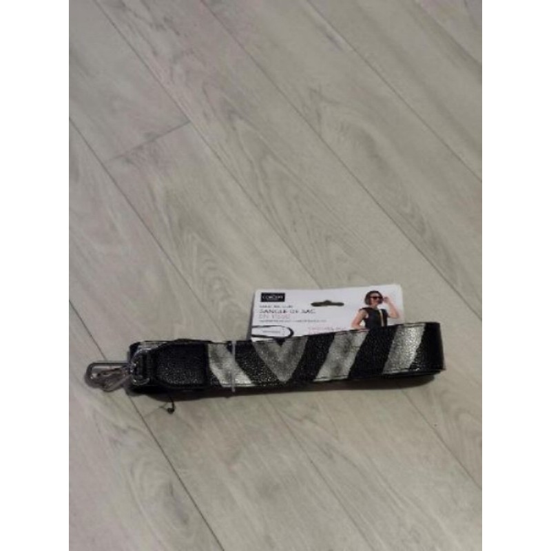Hanse sac à main noir et argent NEUF