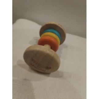 Hochet en bois à 3 anneaux...