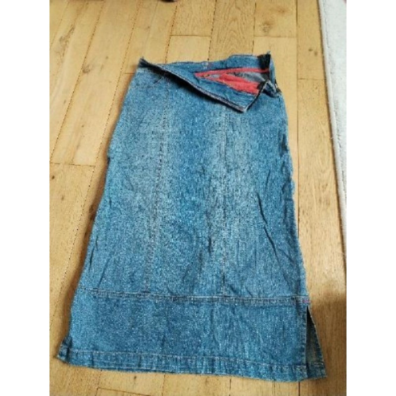 Jupe 3/4 cintrée en jean AIGLE