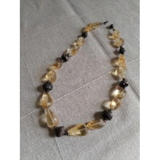 Collier indien en quartz et...