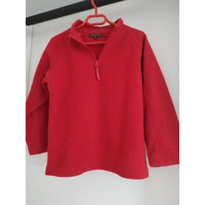 Polaire rouge 6 ans Defimode