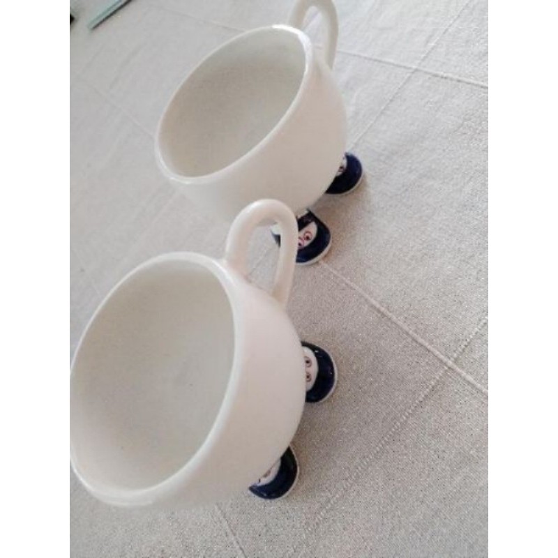 2 reeditions de tasses collection Walking Ware par Carlton Ware