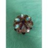Broche vintage strass violets