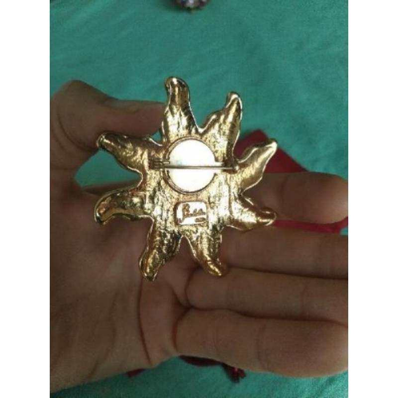 Broche soleil doré Shalala Paris