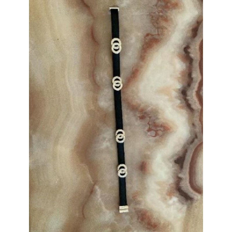 Bracelet en cuir Bulgari femme 