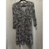 Robe noir /blanc fleurs  taille 38 