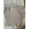 pull gocco 9-10 ans manches 3/4 beige avec laine