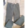 pantalon 9 ans slim fit bleu vert cyrillus neuf etiquette