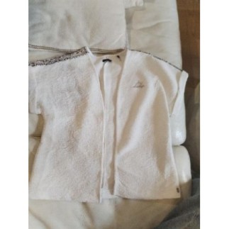 gilet veste 8ans ikks blanc...