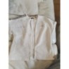 gilet veste 8ans ikks blanc et doré