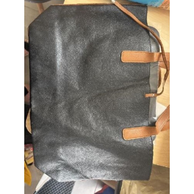 Sac à main noir/camel 