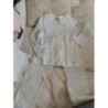 pyjama petit bateau 4 ans motif jambes et manches longues vert et argent 