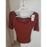 T shirt Rouille Camaïeu taille s neuf 
