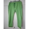pantalon vert neuf tissus extensible taille elastiquée taille 48
