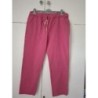 pantalon fushia neuf eissus extensible elastiquée taille 48