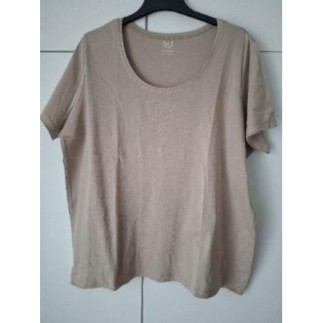 Tee-shirt beige ms mode...
