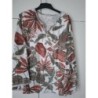 Tee-shirt manches longues avec fleurs c melodie.taille 50