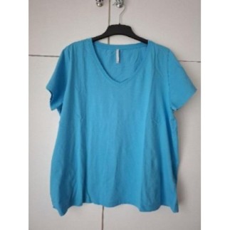 Tee-shirt bleu blanche...