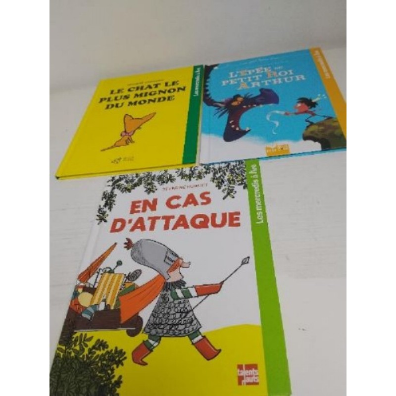 Lot de 3  livres enfants (mercredis a lire) 