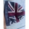 Bonnet Pépé Jeans bordeaux et gris