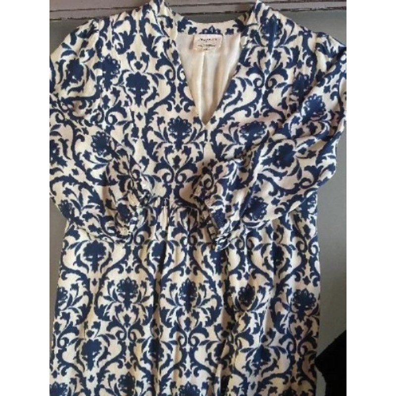 Robe Maison 123 bleue et blanche taille 36