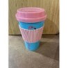 Mug rosé sans paille flamant rose 
