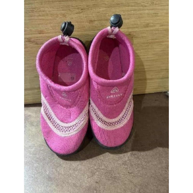 Chaussures de plage rose t.27