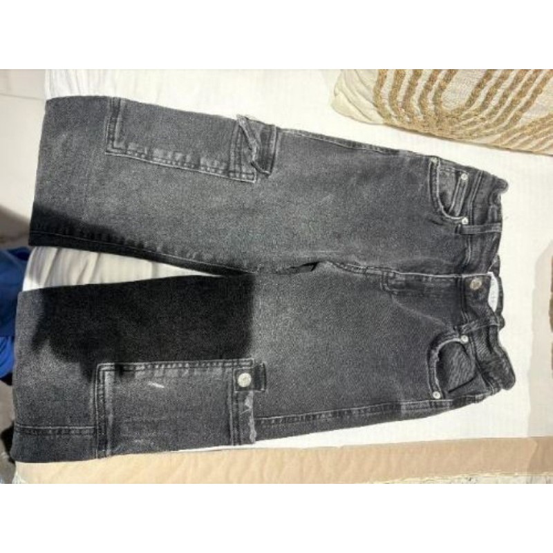 Jeans cargo noir Zara 11/12 ans 