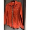 Chemise rouge orange abeille 40