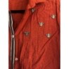 Chemise rouge orange abeille 40