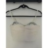 Top blanc à strass bershka XS