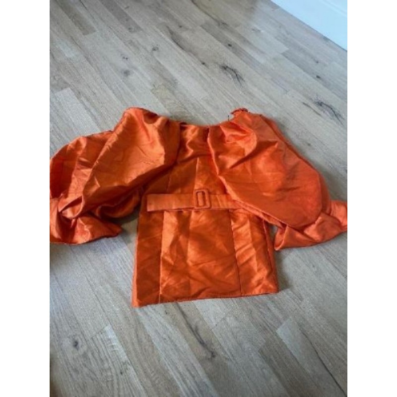 Robe asos orange manche bouffante S
