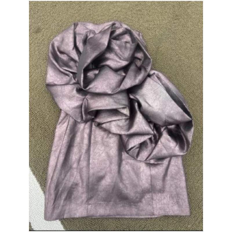 Robe Zara violette details fleur XS